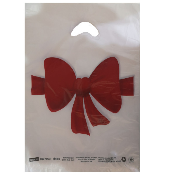 FİYONK Baskılı ekonomik ORTA BoY HIŞIR POŞET 26x38cm (100 adet) ürün görseli 1