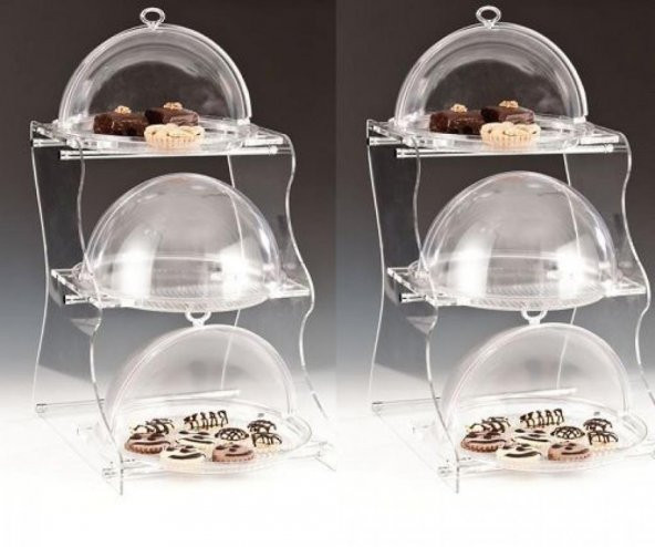 Alkan Roll Top Fanuslu Teşhir 3 Katlı 32,5 Cm ürün görseli 1