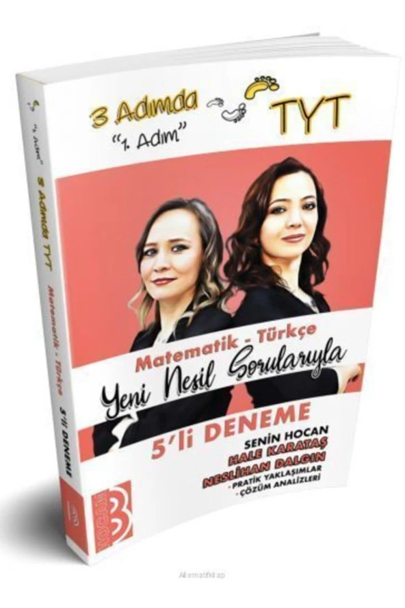 Benim Hocam Yayınları TYT 3 Adımda Matematik-Türkçe 5'li Deneme ürün görseli 1