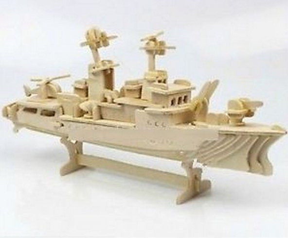 Destroyer Maketi - Dev Boy 3 Boyutlu Puzzle - Resim 3