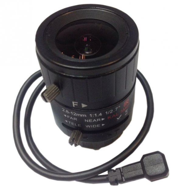 HD-2812D-IR-CS 3MP VARIFOCAL DC IRIS LENS ürün görseli 1