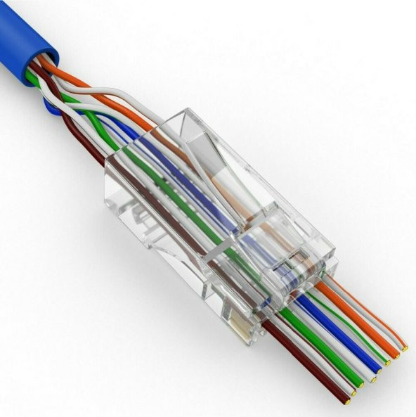 UC6-5101 YENİ NESİL RJ45 KABLO ÇIKIŞLI KONNEKTÖR HOLE3U 100 ADET ürün görseli 1