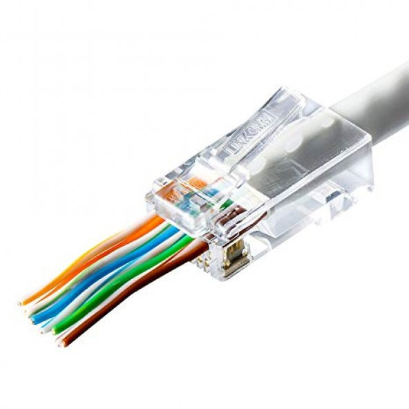 UC5E-5101 YENİ NESİL RJ45 KONNEKTÖR HOLE3U 100 ADET ürün görseli 1
