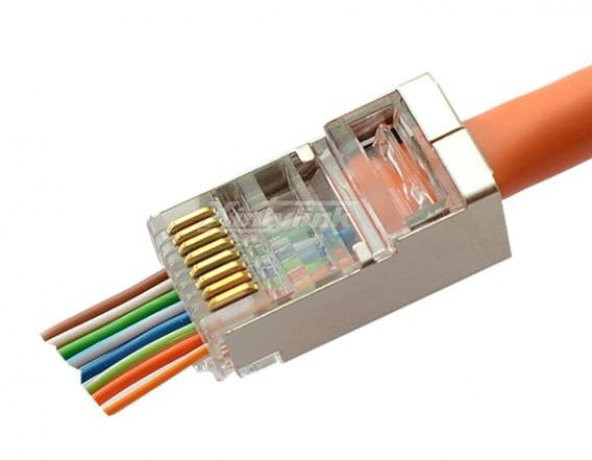 FC5E-5101 YENİ NESİL RJ45 METAL KORUMA KABLO ÇIKŞILI 100 ADET ürün görseli 1