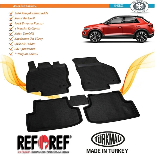 " YETKİLİ SATICI " VW VOLKSWAGEN T-ROCK REFREF 4D HAVUZLU PASPAS 2019- ürün görseli 1