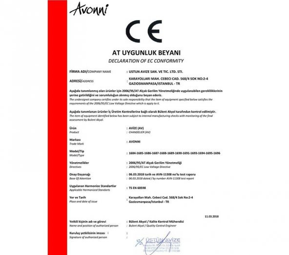 Avonni AV-60162-E40 Eskitme Kaplama Avize - Resim 2