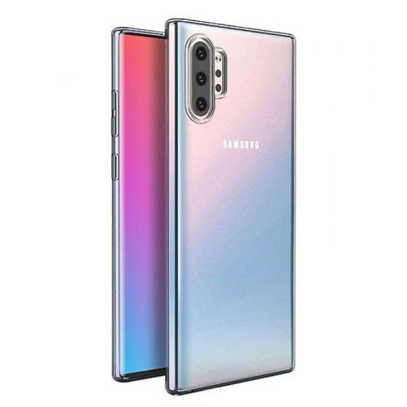 Samsung Galaxy Note 10 Plus (N975) Kılıf FitCase Toz Koruma Tıpalı Şeffaf Arka Kapak ürün görseli 1