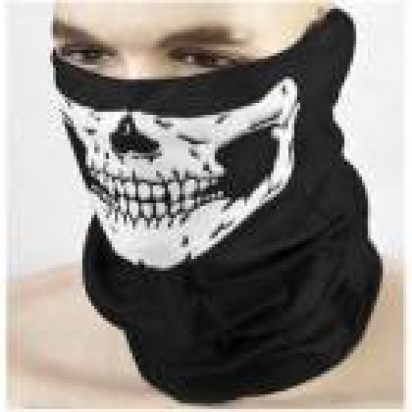 BANDANA İSKELET KURUKAFA ÇOK AMAÇLI BUFF MASKE BOYUNLUK ürün görseli 1