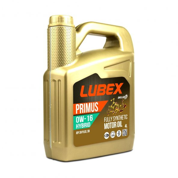 Lubex Primus Hybrid 0W-16 4 Lt Tam Sentetik Motor Yağı ürün görseli 1