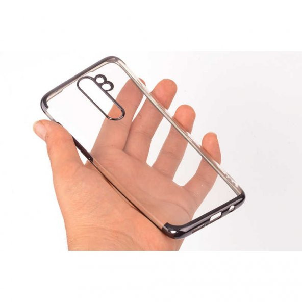 Xiaomi Redmi Note 8 Pro Köşeleri Renkli Şeffaf Kamera Kor. Kılıf ürün görseli 1