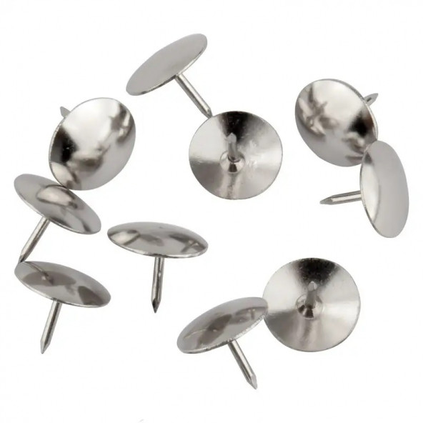Dayanıklı, Paslanmaz Kaliteli 10mm Gümüş - Silver Raptiye (30adet) ürün görseli 1
