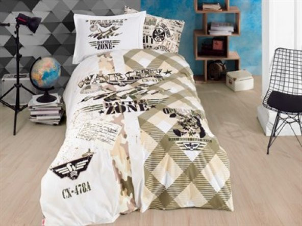 Hobby Poplin Sky Force Tek Kişilik Nevresim Takımı ürün görseli 1