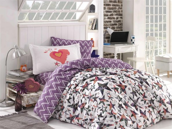 Hobby Poplin Carmen Tek Kişilik Nevresim Takımı ürün görseli 1