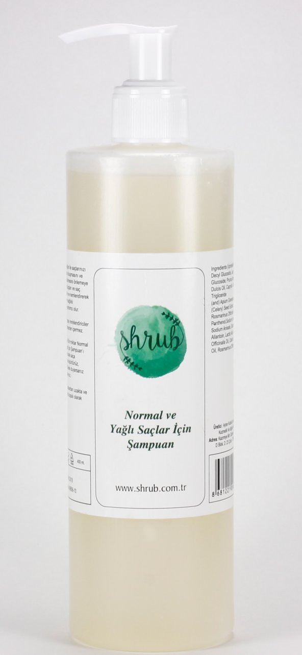 SHRUB NORMAL-YAĞLI SAÇ BAKIM ŞAMPUANI ürün görseli 1