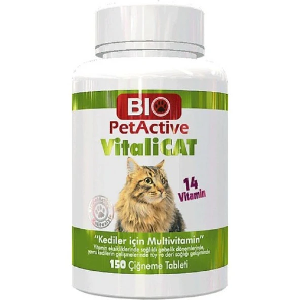 Biopetactive VitaliCat 150 Tablet Skt:11/2026 ürün görseli 1