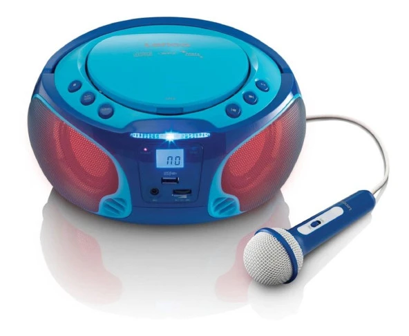Lenco SCD650BU Taşınabilir Müzik Seti Karaoke Radyo CD Çalar MP3 USB ürün görseli 1