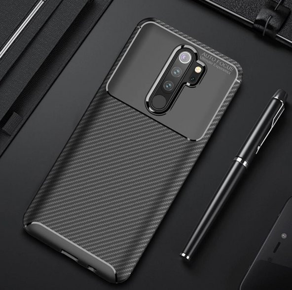 Xiaomi Redmi Note 8 Pro Elde Kaymayan Kamera Korumalı Kılıf - Resim 4