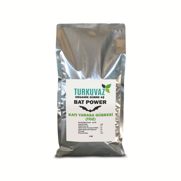 Turkuvaz Bat Power 5 Kg. Organik Mikron Toz Yarasa Gübresi ürün görseli 1