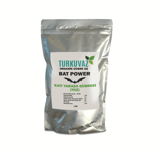 Turkuvaz Bat Power 1 Kg. Organik Mikron Toz Yarasa Gübresi ürün görseli 1