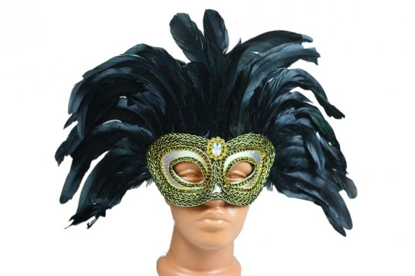 MASKE TÜYLÜ GÜMÜŞ 23CM X 24CM ürün görseli 1