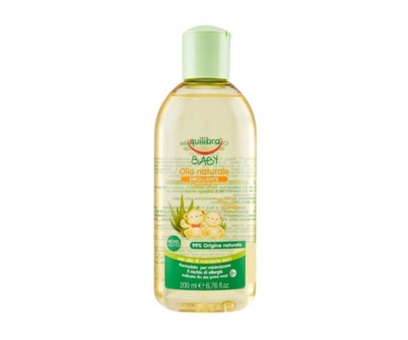 Equilibra Baby Olio Naturale Emollıent- Yatıştırıcı Doğal Yağ 200 ml ürün görseli 1