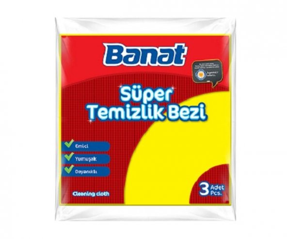 Banat Süper Temizlik Bezi 3 Adet ürün görseli 1