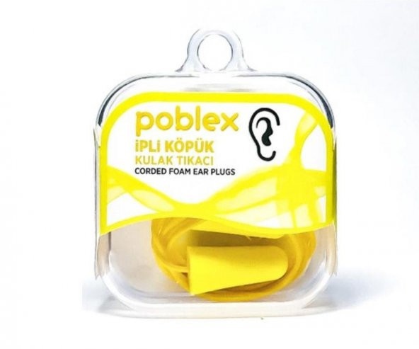 Poblex İPLİ Köpük Kulak Tıkacı - Kulak Koruyucu Tıpası ürün görseli 1