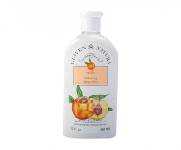 Cliven Natura Peach Softening Body Milk Vücut Sütü 300 ml ürün görseli 1