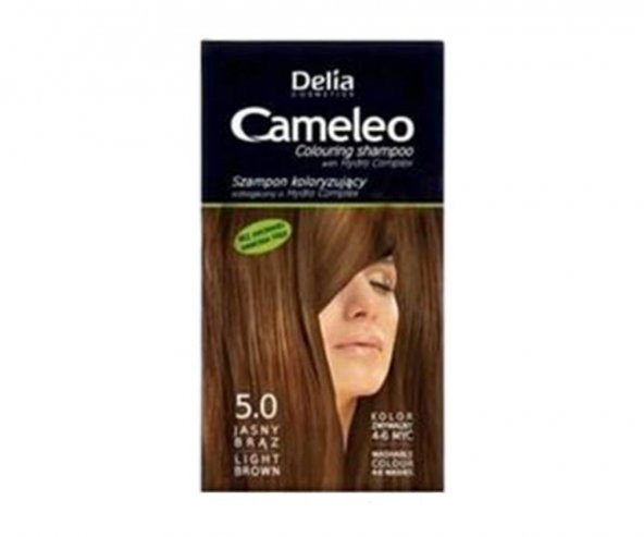 Delia Camelia Saç Renklendirici Şampuan Tek Kullanımlık 5.0 Light Brown 40 ml ürün görseli 1