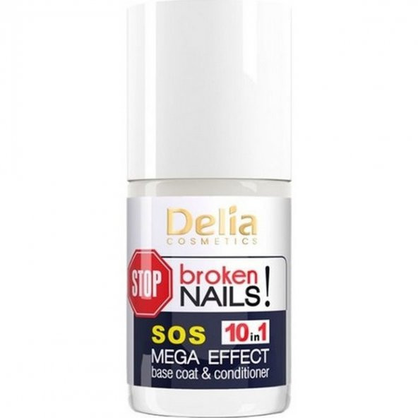 Delia Sos Mega Effect Base Coat  Conditioner Tırnak Güçlendirici 11 ml ürün görseli 1
