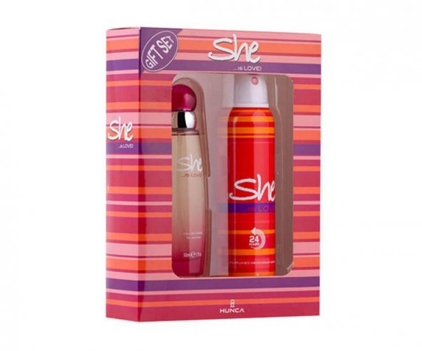 She Is Love 50 Ml Edt Kadın Parfüm + 150 Ml Deodorant Set ürün görseli 1