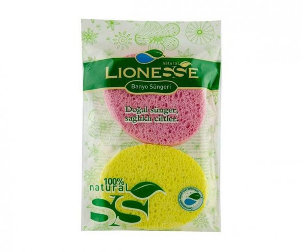 Lionesse Doğal Banyo Süngeri 2094 (Pembe-Sarı) ürün görseli 1