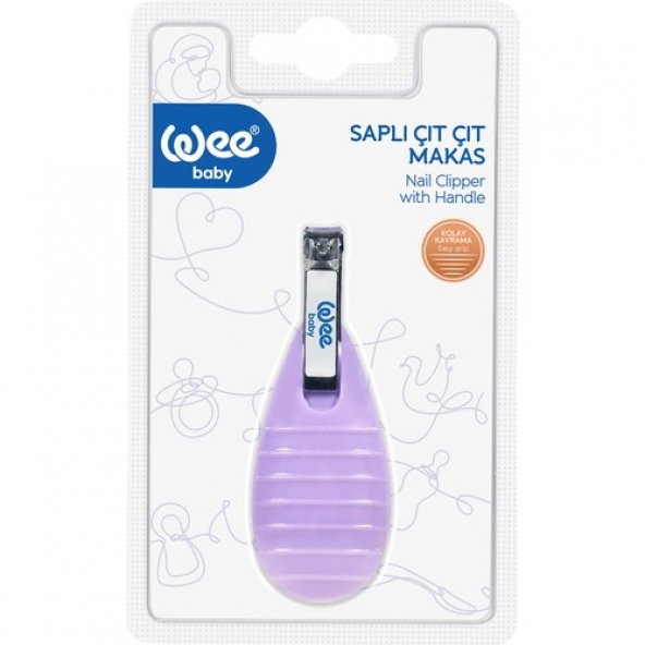 Wee Baby Sapli Çıt Çıt Makas - Mor - Resim 2