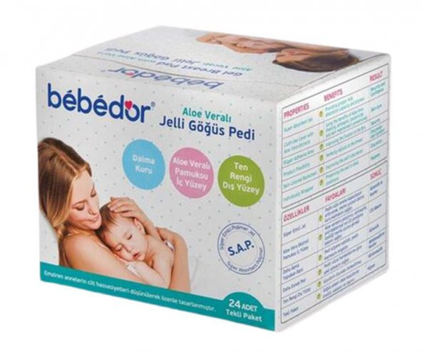 Bebedor Aloe Veralı Jelli Göğüs Pedi 24 Adet ürün görseli 1