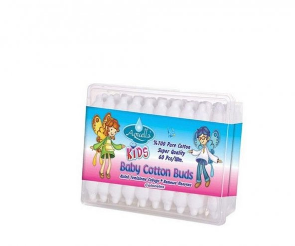 Aquella Kids Baby Kulak Temizleme Çubuğu 60 Adet ürün görseli 1