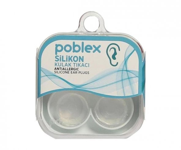 Poblex Silikon Kulak Tıkacı - Kulak Koruyucu Tıpası Saf Silikon 2li ürün görseli 1