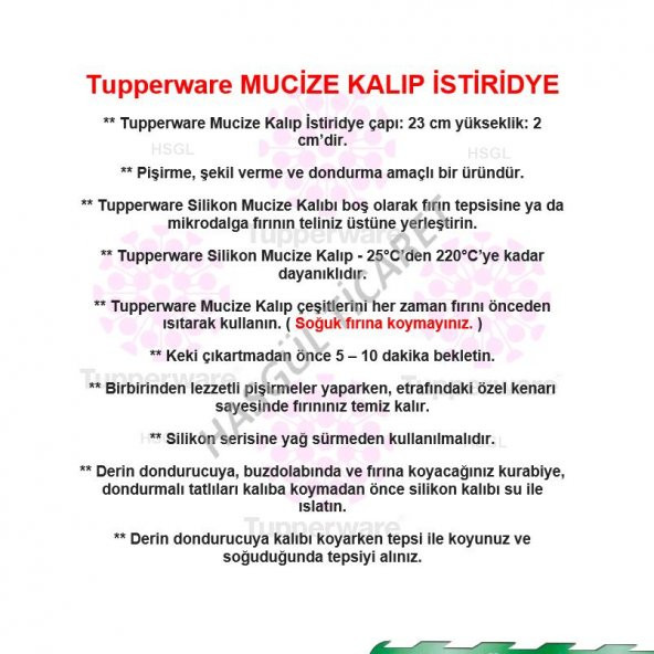 Tupperware SİLİKON PİŞİRME KALIBI İSTİRİDYE SİLİKON KEK KALIBI HSGL - Resim 3