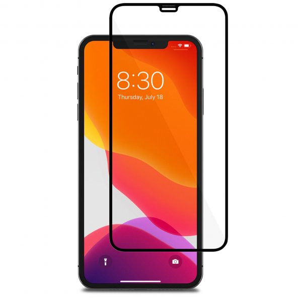 Bufalo iPhone 11 Pro Max Ekran Koruyucu 5D Temperli Cam Siyah ürün görseli 1