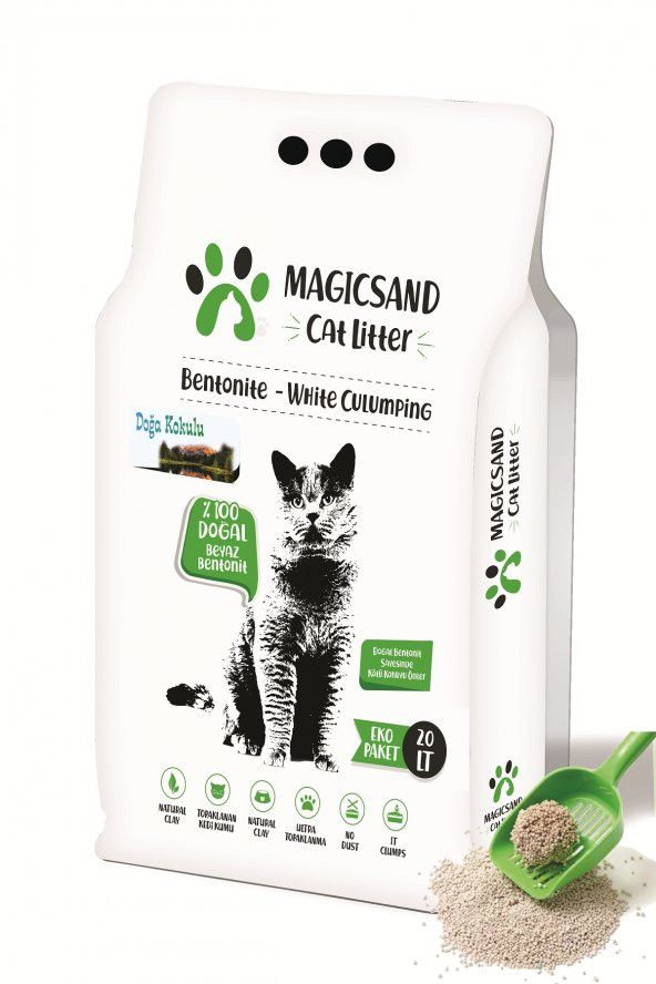 Magicsand Cat Litter Doğa Kokulu Kedi Kumu 20 Lt İnce Taneli ürün görseli 1
