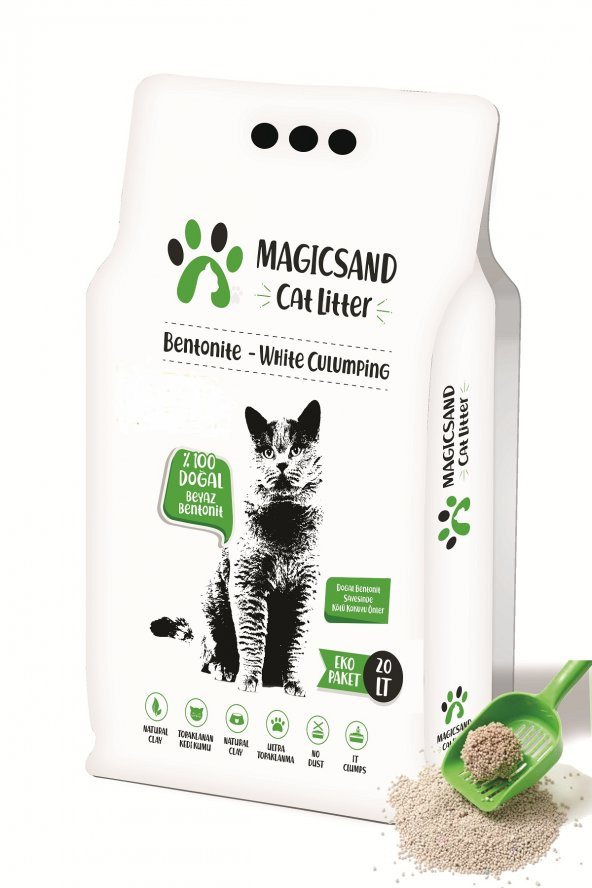 Magicsand Cat Litter Kokusuz Kedi Kumu 20 Lt İnce Taneli ürün görseli 1