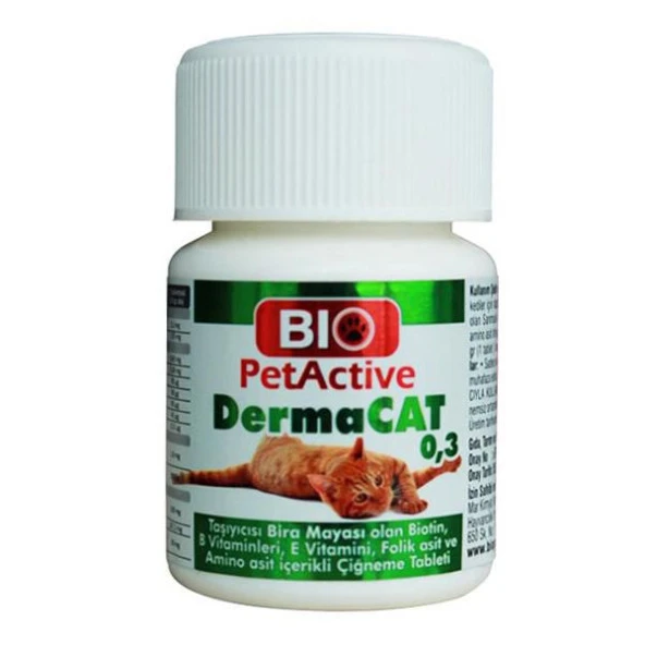 Biopetactive DermaCat 0,3 75 tablet Skt:04/2027 ürün görseli 1