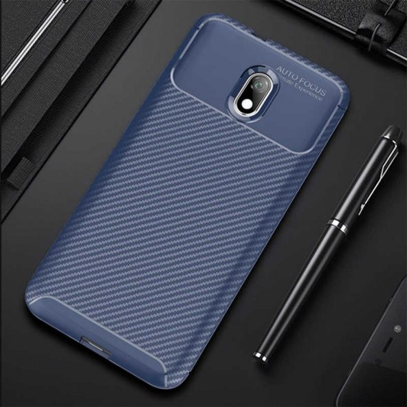 Xiaomi Redmi 8A Elde Kaymayan Kamera Korumalı Kılıf - Resim 4
