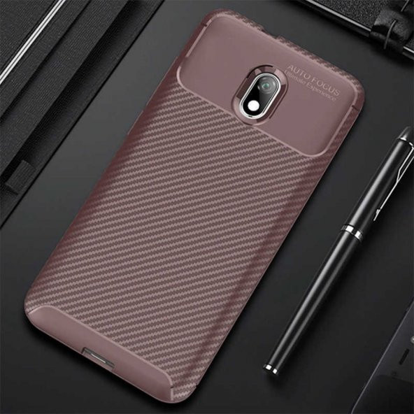 Xiaomi Redmi 8A Elde Kaymayan Kamera Korumalı Kılıf - Resim 5