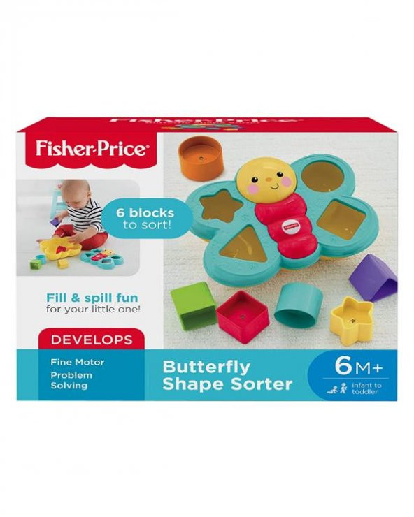 Fisher Price Şekil Eşleştirme Arkadaşı Kelebek CDC22 ürün görseli 1