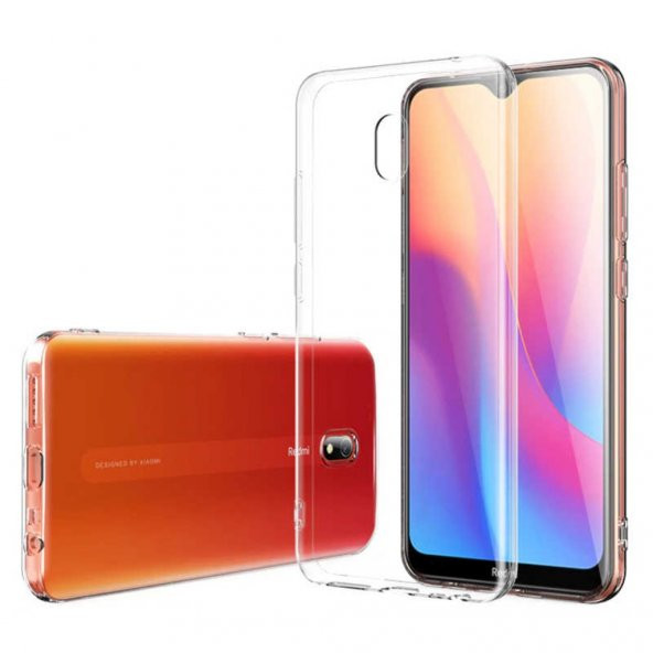 Xiaomi Redmi 8A İnce Şeffaf Sararmaz Kamera Korumalı Kılıf ürün görseli 1