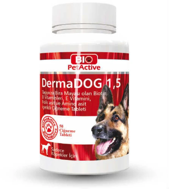 Biopetactive DermaDog 1,5 50 tablet ürün görseli 1