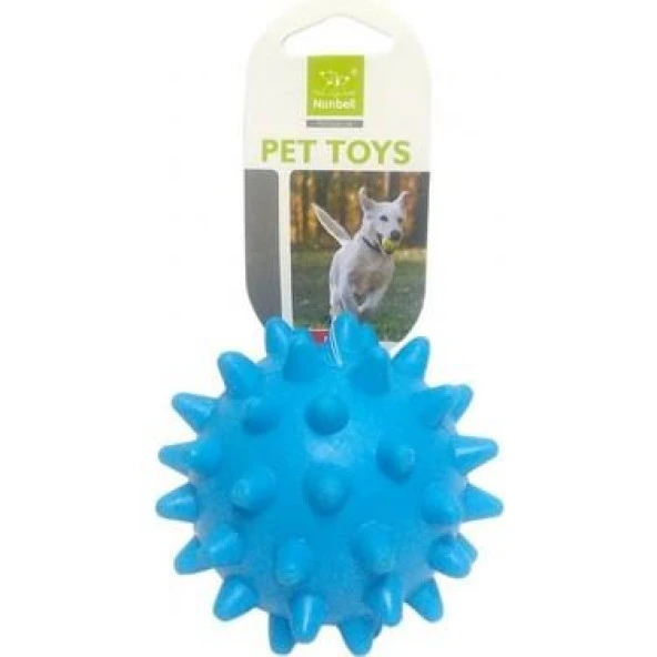 Nunbell Köpek Oyuncagı Zilli Kirpi Top 9 cm ürün görseli 1