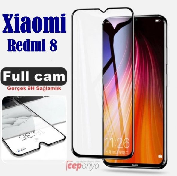 Xiaomi Redmi 8 Zore Kenarları Kırılmaya Dayanıklı Ekran Koruyucu ürün görseli 1