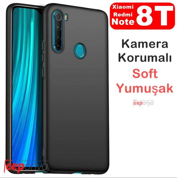 Xiaomi Redmi Note 8T Kamera Korumalı Mat Soft Kaliteli Kılıf ürün görseli 1
