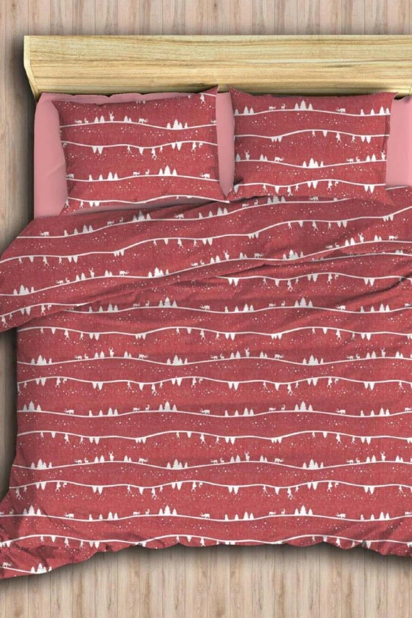 LadyModa Karaca Desenli Çift Kişilik Nevresim Takımı - Resim 3